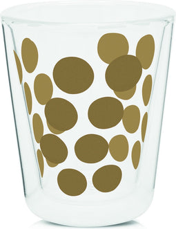 Zak!Designs Dotdot Koffiebeker - Dubbelwandig - 20 cl - Goud