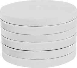 Zak!Designs Onderzetters Voor Glazen - Wit - Set van 6 stuks