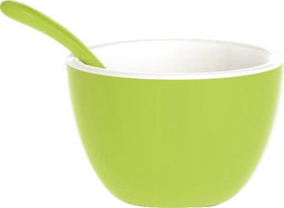 Zak!Designs Twotone Kom - Incl. Lepeltje - Melamine - Ø 7,5 cm - Groen/Wit