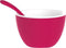 Zak!Designs Twotone Kom - Incl. Lepeltje - Melamine - Ø 7,5 cm - Berry/Wit