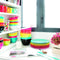 Zak!Designs Twotone Kom - Incl. Lepeltje - Melamine - Ø 7,5 cm - Rood/Wit