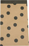 Zak - Fourniturenzak - Kraftpapier - 12x19cm - Zwarte stippen - bruin/zwart - 200 stuks