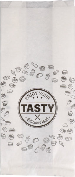 Zak | Snackzak | Ersatzpapier | Nr. 27 | 14/ 4x34cm | TASTY | wit | 5 kg