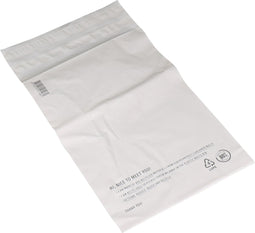 Zak - Verzendzak - Gerecycled LDPE - 25x35cm - 65my - wit - 500 stuks