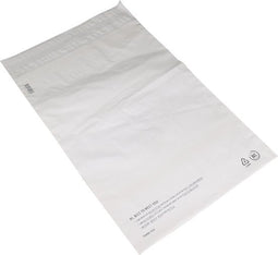 Zak - Verzendzak - Gerecycled LDPE - 40x56cm - 65my - wit - 350 stuks