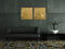 Sigel glasmagneetbord - Artverum - 48x48cm - goud metallic - SI-GL262