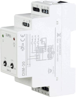 Zamel EXT10000228 DIN-rail dimmer Geschikt voor lampen: LED-lamp, TL-buis, Halogeenlamp, Gloeilamp