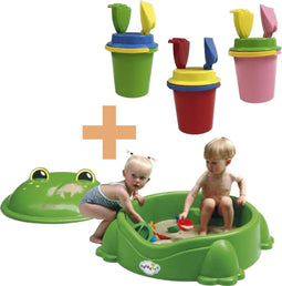 Zandbak freddy kikker en Summertime emmerset uni 14cm