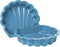 Zandbak schelp pastel blauw 2-delig88 x 77cm x 36 cm SwingKing Zandbak / waterbak met deksel