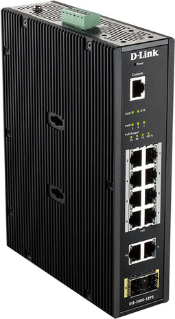 D-Link DIS-200G-12PS - Managed Switch - 10x Gigabit Ethernet Poorten - PoE (240W)