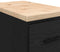vidaXL - Garagekast - 30x51x85 - cm - massief - grenenhout - zwart