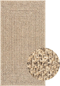 vidaXL - Vloerkleed - ZIZUR - binnen - en - buiten - 60x110 - cm - jute - look