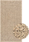 vidaXL - Vloerkleed - ZIZUR - binnen - en - buiten - 60x110 - cm - jute - look