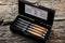 Laguiole Style de Vie Botermessen Luxury Line - 4-delig - Olijfhout