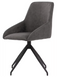Dutchbone Eetkamerstoel Laurel 360° Draaibaar - Antraciet - 60x51x85 cm