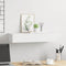 vidaXL Wandschap - Zwevend Schap - met lade - MDF - Wit - 60x23,5x10 cm