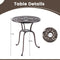 Coast Terrastafel - Ronde Bistrotafel - Ø61 cm met Parasolgat - Brons
