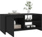 vidaXL - Salontafel - 102x50x45 - cm - bewerkt - hout - zwart