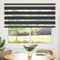 vidaXL - Zebra - rolgordijn - 155x100 - cm - stofbreedte - 150,9 - cm - zwart