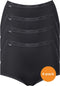 sloggi Basic+ - Dames Maxi slip - 4-pack - Zwart