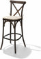 Kussen voor Crossback (bar)stoel, ecru, gewatteerd - SET VAN 7