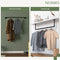 Noswo Premium Kledingstang - Kledingroede - Heavy Duty Koolstofstaal - Zwart (2 stuks)