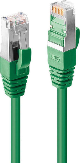 LINDY 47683 RJ45 Netwerkkabel, patchkabel CAT 6A S/FTP 10.00 m Groen 1 stuk(s)