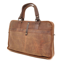 Berba Laptoptas Barbarossa Leer - bruin