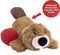 Kong Cozie Pocketz - Bever Knuffel voor Honden - Verwijderbare Piepjes - 24 cm