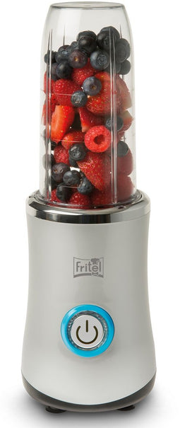 Fritel BG 1310 - Mini-blender - Blend & Go met 4 bekers - Zilvergrijs