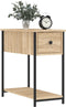 vidaXL - Nachtkastje - 30x60x60 - cm - bewerkt - hout - sonoma - eikenkleurig