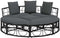 vidaXL - Loungebed - voor - buiten - zonder - luifel - poly - rattan - zwart