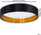 EGLO Maserlo 2 - Plafondlamp - LED 21,6W - Ø 38 cm - Wit/Zwart/Goud