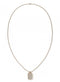 Tommy Hilfiger TJ2700749 - Dames Ketting - Staal - Rosé goud - 60 cm