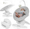 Lionelo Iris Premium Babyschommel - 360° Draaibaar Zitje - 3 Rugstanden - 3 Schommelbewegingen - 5 Snelheidsstanden - 12 Melodieën - Wasbare Bekleding - Grey Concrete