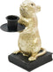 Housevitamin Muis Diner kaarshouder Goud - 8x10x17 Cm - De perfecte sfeermaker voor in huis.