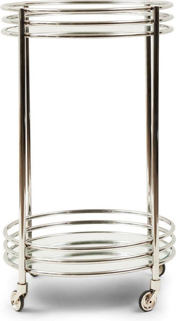 Riviera Maison Keukentrolley - Drankbar - L'Hotel Bar Trolley - Zilver