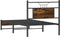 vidaXL - Bedframe - zonder - matras - hout - gerookt - eikenkleurig - 80x200 - cm