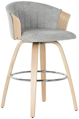 Kruk Home ESPRIT Grijs Hout 58 x 56 x 86 cm