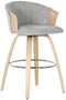Kruk Home ESPRIT Grijs Hout 58 x 56 x 86 cm