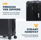Pathsail® Handbagage Koffer - 40L - Lichtgewicht - TSA slot & 360 graden spinner wielen - Zwart