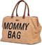 Childhome - Mommy Bag® Verzorgingstas - Teddy Bruin - Superzacht & Ruime Luiertas - 55 x 30 x 40 cm