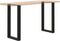 vidaXL - Salontafelpoten - 2 - st - U-vormig - 40x(90-91) - cm - staal - zwart