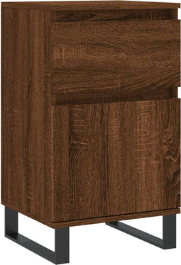 vidaXL - Dressoir - 40x35x70 - cm - bewerkt - hout - bruin - eikenkleur