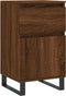 vidaXL - Dressoir - 40x35x70 - cm - bewerkt - hout - bruin - eikenkleur