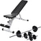 vidaXL - Trainingsbank - met - halterset - 30,5 - kg
