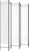vidaXL - Kamerscherm - met - 6 - panelen - 240x220 - cm - stof - wit