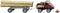 Wiking 087006 H0 Vrachtwagen Mercedes Benz Unimog U 411 met aanhanger voor boomstammen