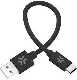 Celly USBAUSBCCOT30BK - Oplaadkabel - USB-A en USB-C - 30 cm - Zwart