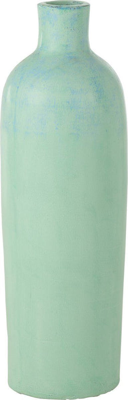 J-Line vaas Justine Terracotta - beton - blauw - medium